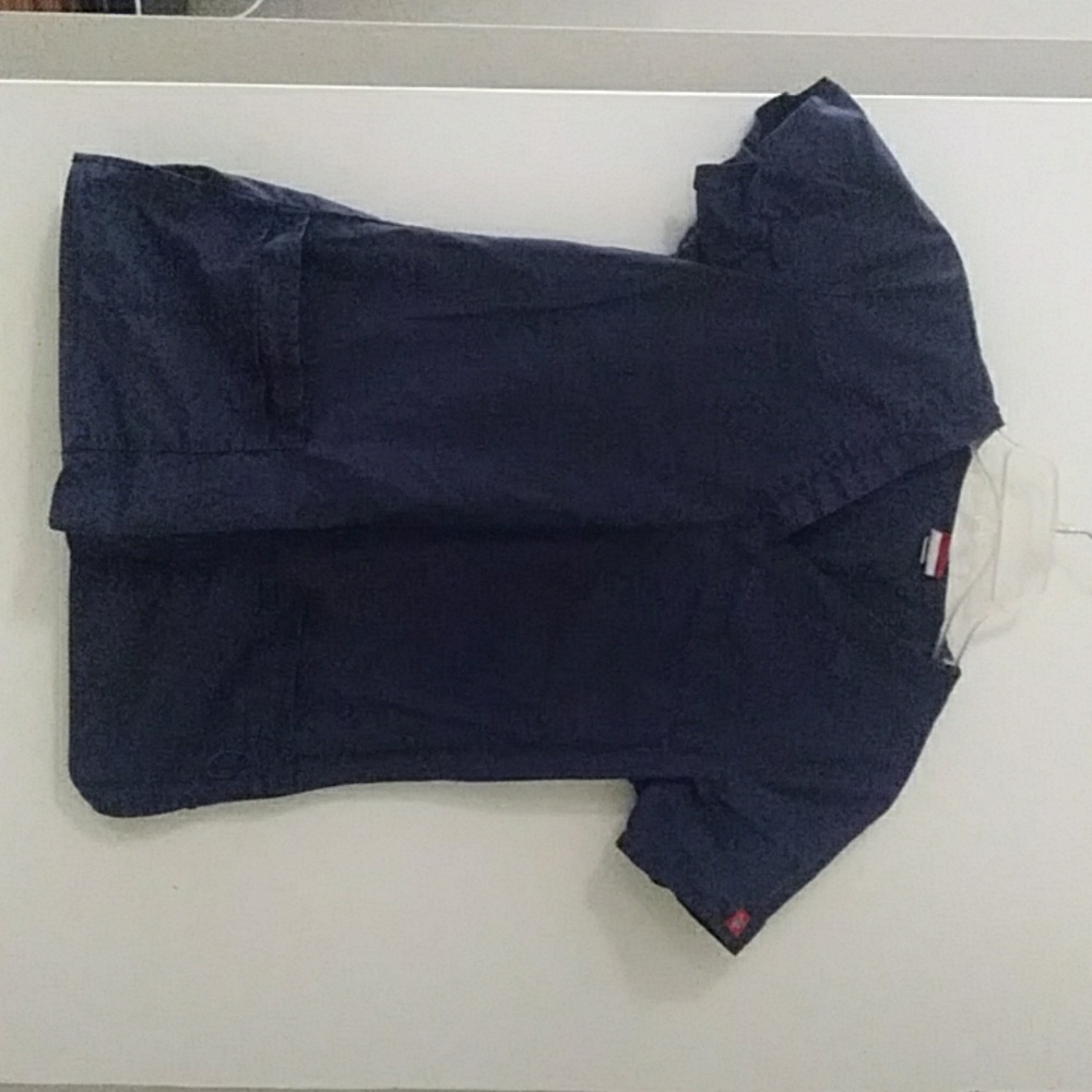 Navy blue scrub shirt